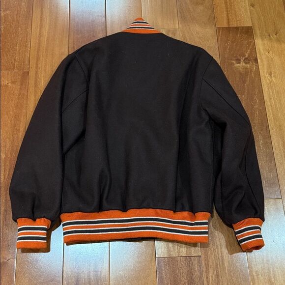 Settlemier's Vintage 1990s Holloway Varsity 100% Virgin Wool Jacket Size 40 - Picture 4 of 9